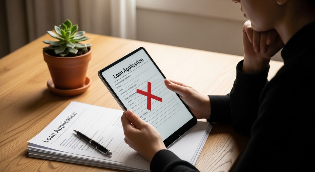 What happens if your online loan application is denied?